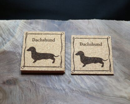 Dachshund Cork Coasters