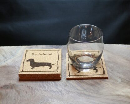 Dachshund Cork Coasters