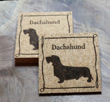 Dachshund Cork Coasters