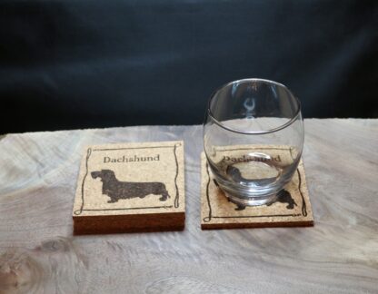 Dachshund Cork Coasters