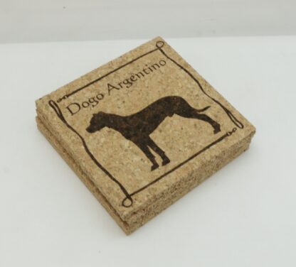 Dogo Argentino Cork Coasters