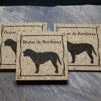 Dogue de Bordeaux Cork Coasters