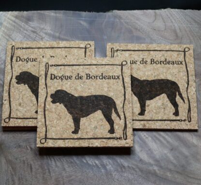 Dogue de Bordeaux Cork Coasters