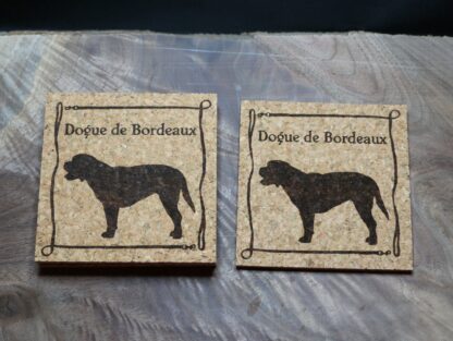 Dogue de Bordeaux Cork Coasters