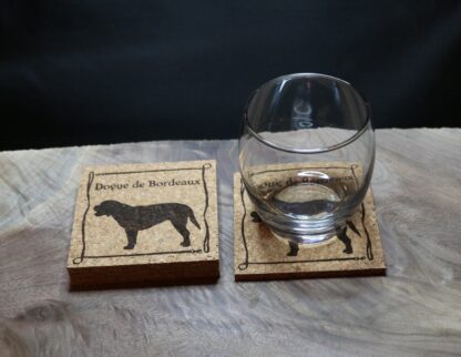 Dogue de Bordeaux Cork Coasters