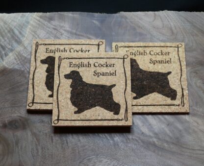 English Cocker Spaniel Cork Coasters