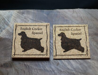 English Cocker Spaniel Cork Coasters