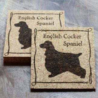 English Cocker Spaniel Cork Coasters