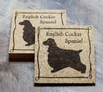 English Cocker Spaniel Cork Coasters