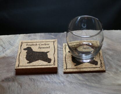 English Cocker Spaniel Cork Coasters