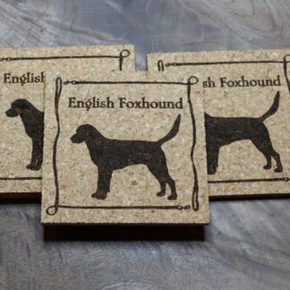 English Foxhound Cork Coasters