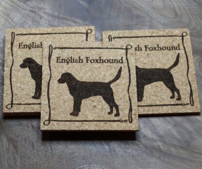 English Foxhound Cork Coasters