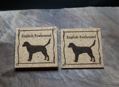 English Foxhound Cork Coasters