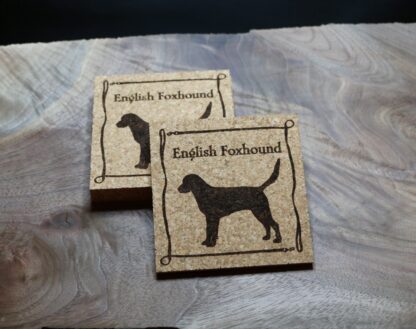 English Foxhound Cork Coasters