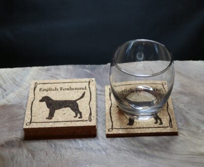 English Foxhound Cork Coasters