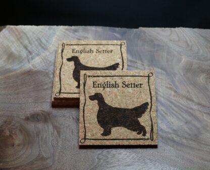 English Setter Cork Coasters