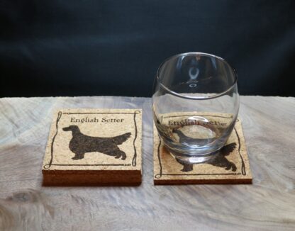 English Setter Cork Coasters