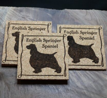 English Springer Spaniel Cork Coasters