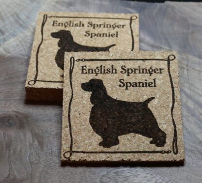 English Springer Spaniel Cork Coasters