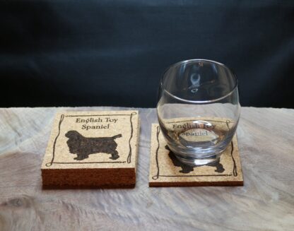 English Toy Spaniel Cork Coasters