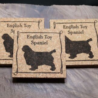 English Toy Spaniel Cork Coasters