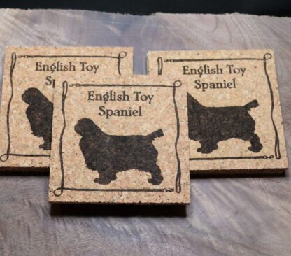 English Toy Spaniel Cork Coasters