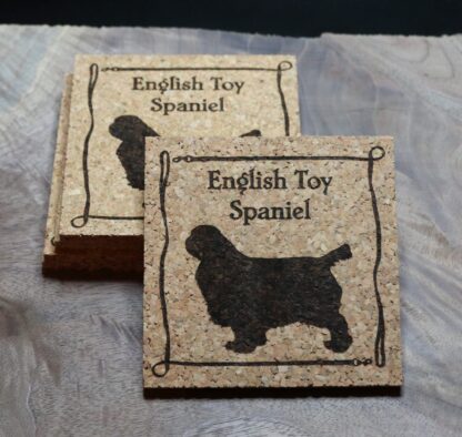 English Toy Spaniel Cork Coasters