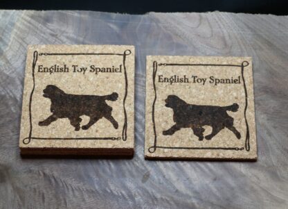 English Toy Spaniel Cork Coasters