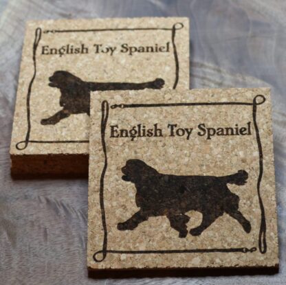 English Toy Spaniel Cork Coasters