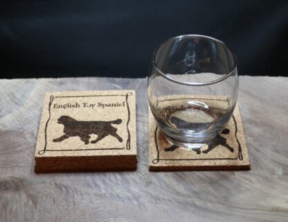 English Toy Spaniel Cork Coasters