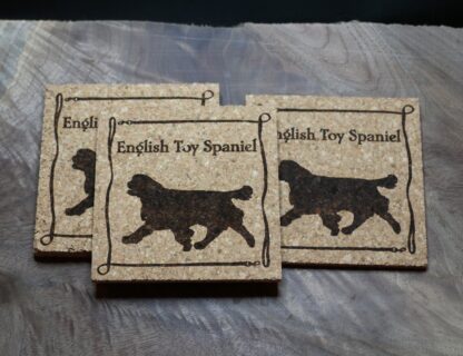 English Toy Spaniel Cork Coasters