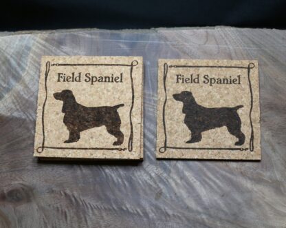 Field Spaniel Cork Coasters