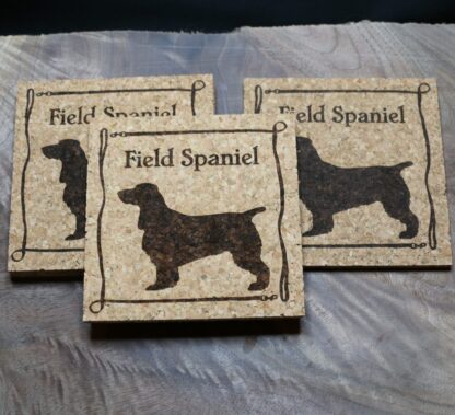 Field Spaniel Cork Coasters