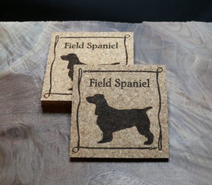 Field Spaniel Cork Coasters