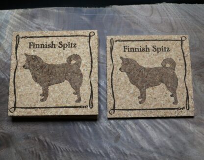 Finnish Spitz Cork Coasters