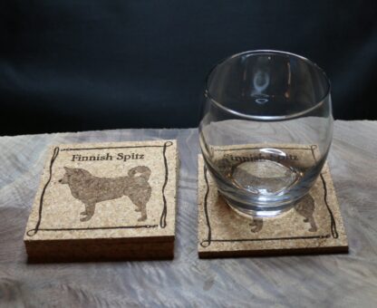 Finnish Spitz Cork Coasters