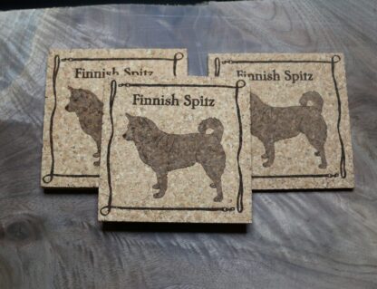 Finnish Spitz Cork Coasters