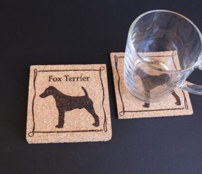 Smooth Fox Terrier Cork Coasters