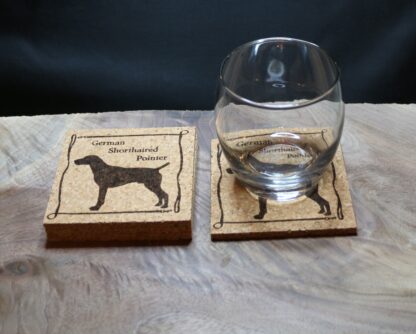 German Shorthaired Pointer Cork Coasters