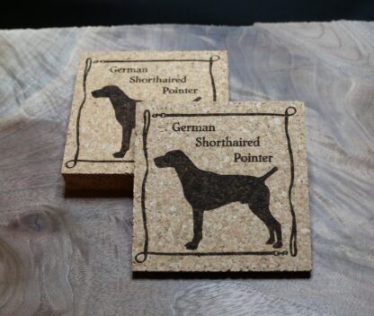 German Shorthaired Pointer Cork Coasters