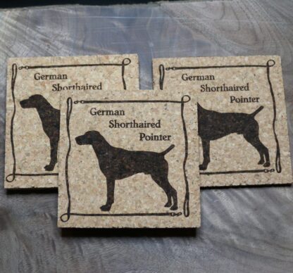 German Shorthaired Pointer Cork Coasters