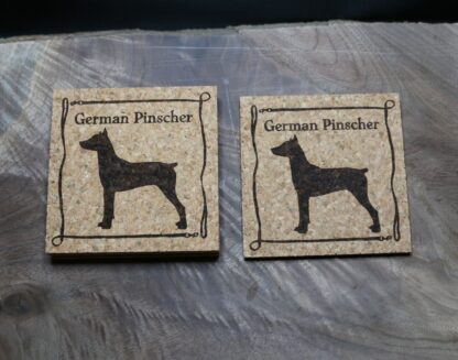 German Pinscher Cork Coasters