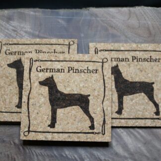 German Pinscher Cork Coasters