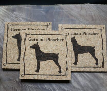 German Pinscher Cork Coasters