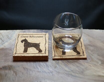 Giant Schnauzer Cork Coasters