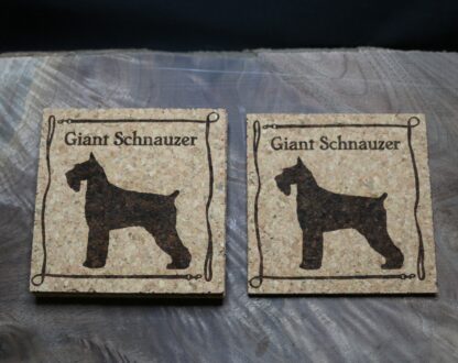 Giant Schnauzer Cork Coasters