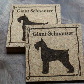 Giant Schnauzer Cork Coasters