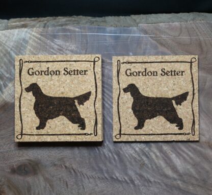 Gordon Setter Cork Coasters