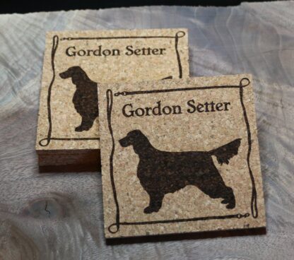 Gordon Setter Cork Coasters