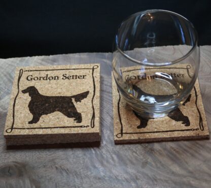 Gordon Setter Cork Coasters